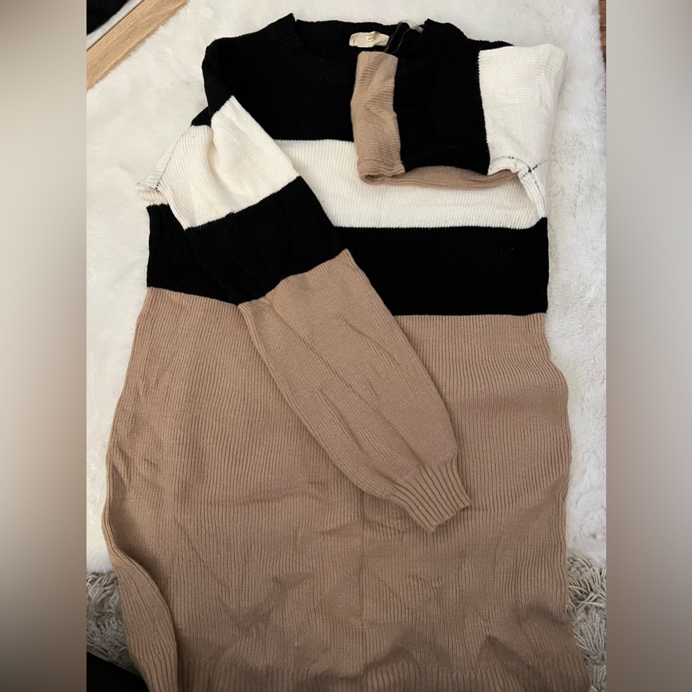 Striped tunic dress